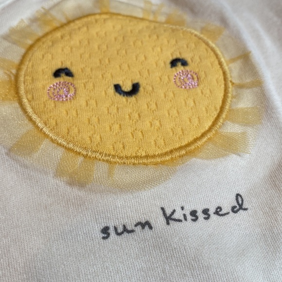 2 piece set 6-9mos. NWT! Onsie with pants, organic cotton - Picture 2 of 16